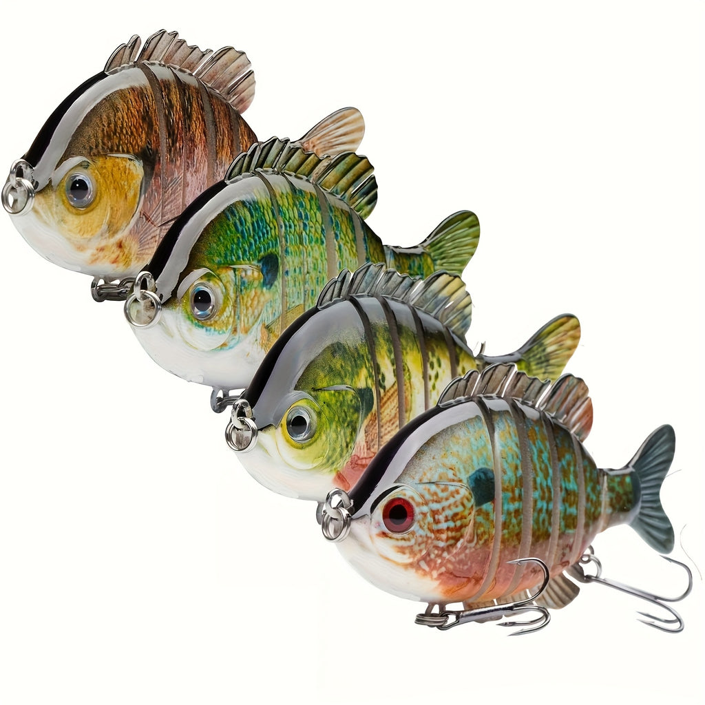 Artificial Fishing Lures – Saltwater, Freshwater, Lifelike Action – Pack Swimpanfish Multi Joint Saltwater Fishing Lures Realistic Hard – Reliable Angler Setup for US Anglers