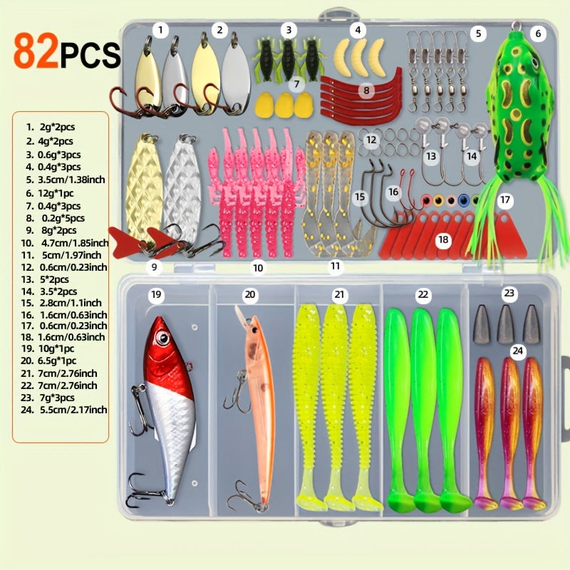 Fishing Rod Storage Bag – Trout – 82pcs 93pcs 165pcs Plastic Tackle Box Trout Spoon Lure – Built for Weekend Anglers for US Anglers