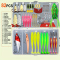 Fishing Rod Storage Bag – Trout – 82pcs 93pcs 165pcs Plastic Tackle Box Trout Spoon Lure – Built for Weekend Anglers for US Anglers