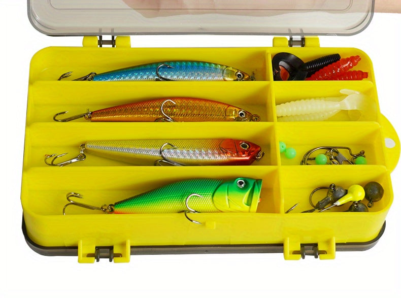 Fishing Tackle Storage – Portable – Multi Functional Portable Fishing Tackle Box Two Sided Storage – Versatile Water-Ready Design for US Anglers