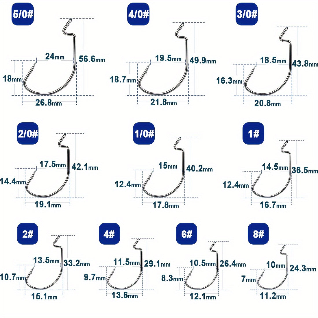 Artificial Fishing Lures – Freshwater – 9km 100pcs Wide Gap Offset Worm Fishing Hooks Jig – Reliable Angler Setup for US Anglers