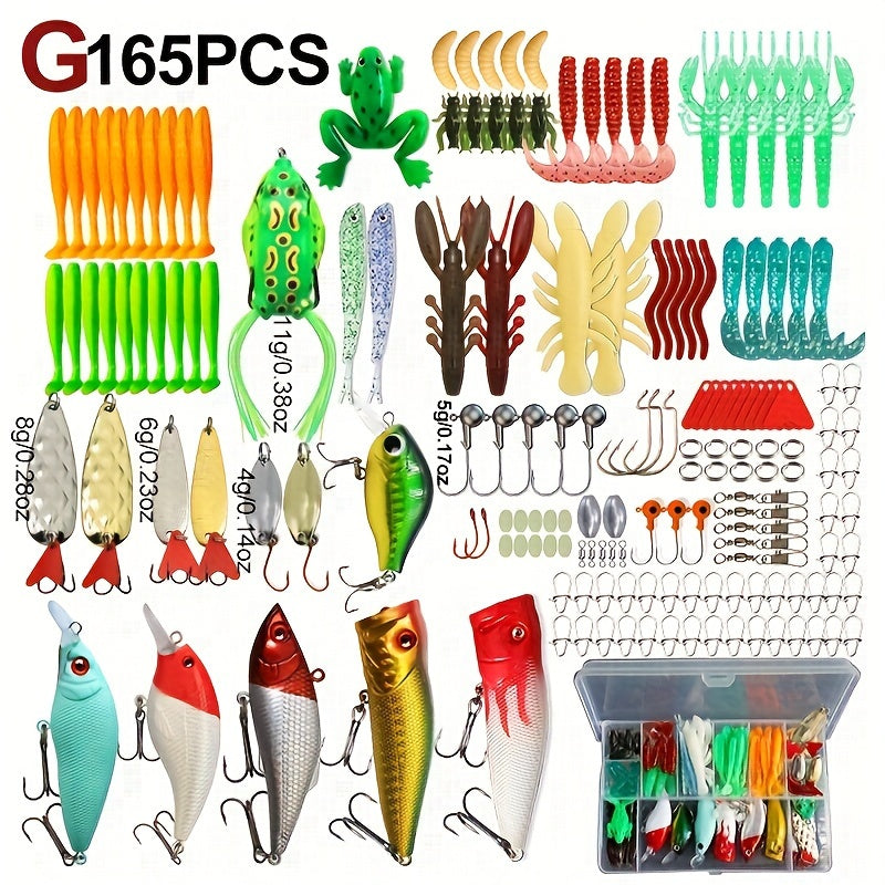 Bass Tackle Kit – Angler-Focused Outdoor Design – 82pcs 93pcs 32pcs 43pcs 165pcs 110pcs 252pcs 361pcs Fishing – Versatile Water-Ready Design for US Anglers