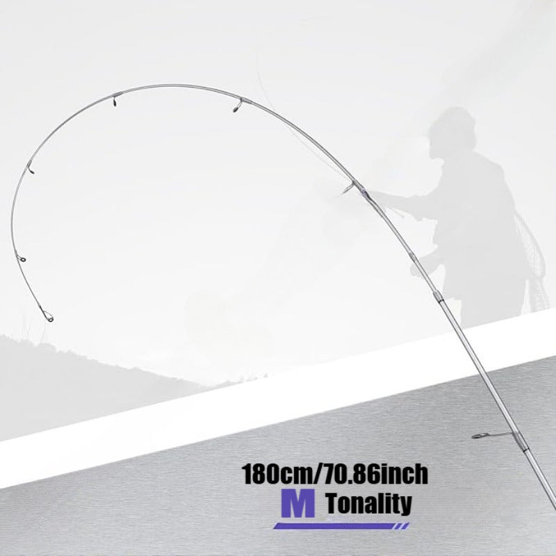 Carbon Fishing Rod – Carbon Fiber, Saltwater, Freshwater – 180cm 70. 86 Inch Silvery Carbon Fiber Lure Fishing Rod – Field-Ready Performance for US Anglers