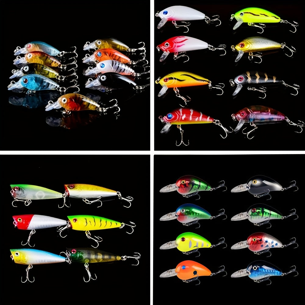 Bass Tackle Kit – Saltwater, Freshwater – 5pcs Random Style Bionic Lure Minnow Saltwater Fishing Hard – Dependable Freshwater & Saltwater Use for US Anglers