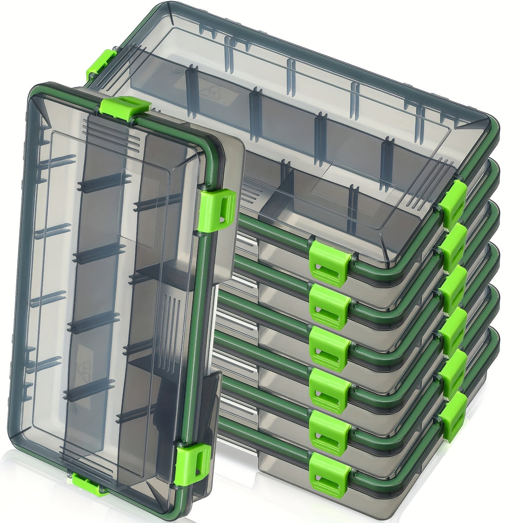 Fishing Tackle Bag – Built for Weekend Anglers – Airtight Plastic Fishing Tackle Boxes Storage Organizers Adjustable Dividers – Angler-Focused Outdoor Design for US Anglers