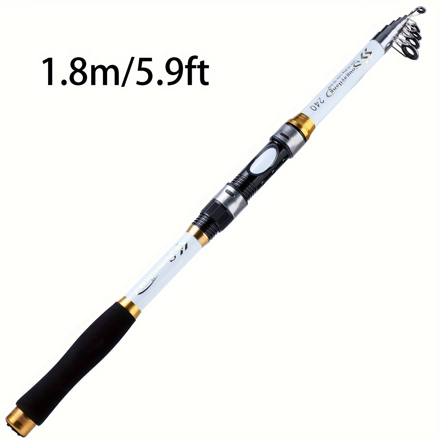 Carbon Fishing Rod – Carbon Fiber, Portable, Lightweight, Bass – Sougayilang 1. 8 2. 1 2. 4 2. 7 3. 0 3. 3 Spinning Fishing – Field-Ready Performance for US Anglers