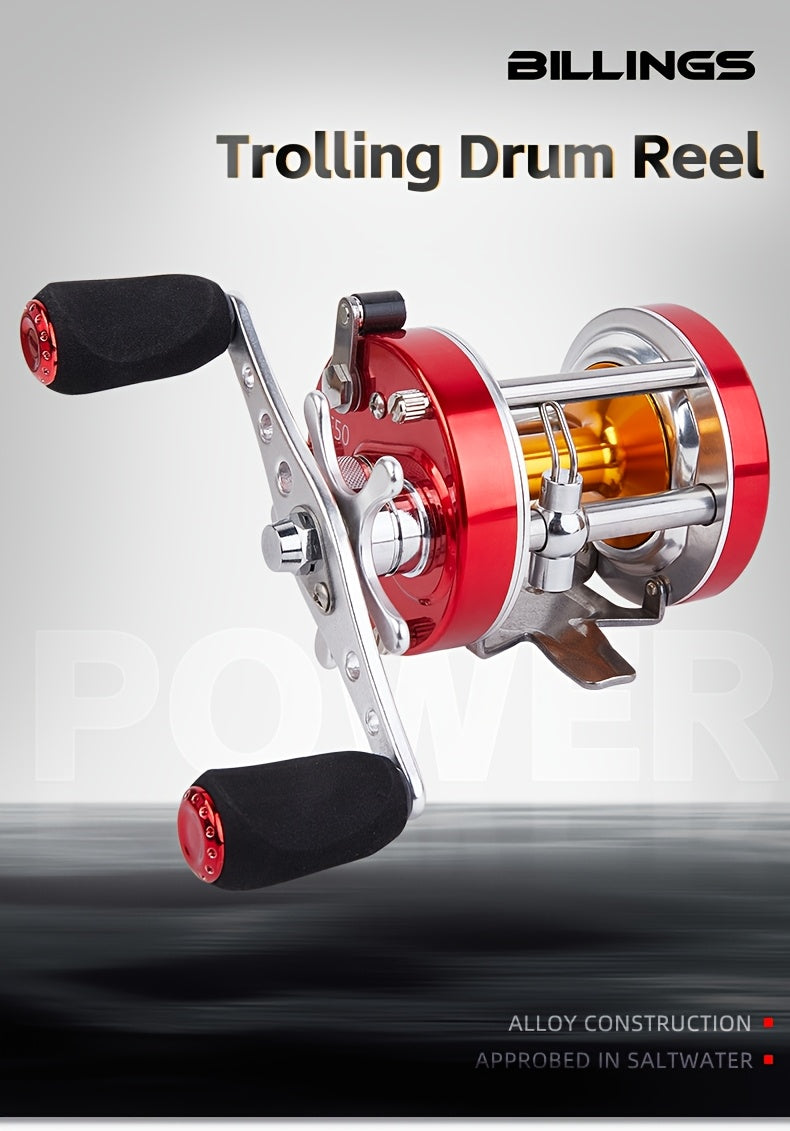 Saltwater Fishing Reel – Saltwater, Offshore – Billings Ambidextrous Baitcasting Reel Trolling 1bb 5. 2 4. 2 Gear – Versatile Water-Ready Design for US Anglers
