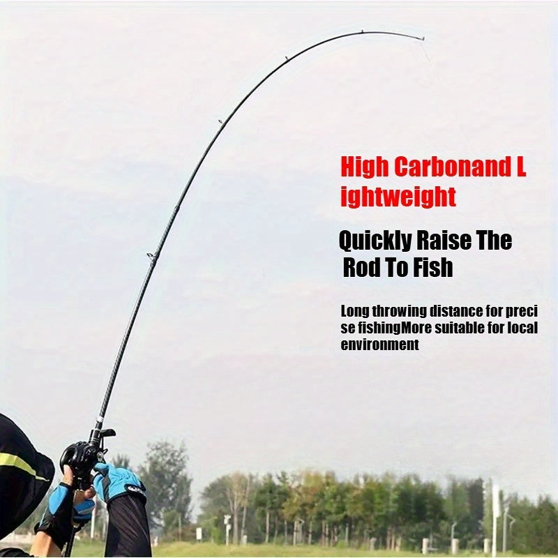 Casting Fishing Rod – Carbon Fiber, Lightweight – 2025 Carbon Lure Rod Wooden Handle 180cm 70. 86 Inch – Reliable Angler Setup for US Anglers
