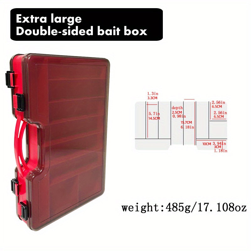 Fishing Tackle Storage – Portable – Multi Functional Portable Fishing Tackle Box Two Sided Storage – Versatile Water-Ready Design for US Anglers