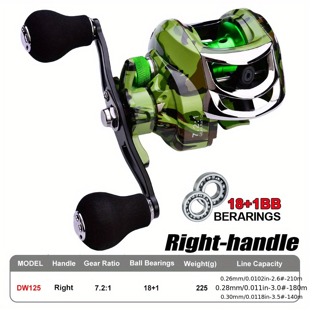 Freshwater Fishing Reel – Saltwater, Freshwater – High Efficiency Metal Fishing Reel Featuring Strong Drag Bearings – Reliable Angler Setup for US Anglers