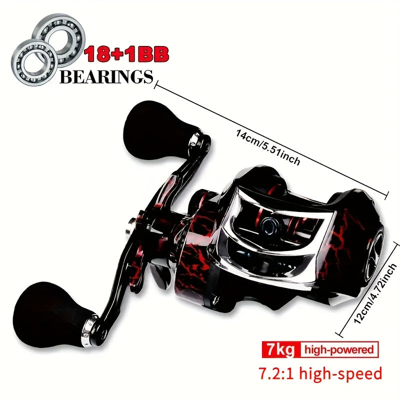 Artificial Fishing Lures – Saltwater, Freshwater, Bass – High Speed 1bb Bait Wheel Dual Braking System Maximum – Reliable Angler Setup for US Anglers