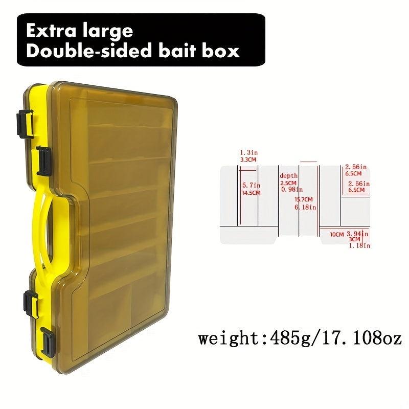 Fishing Tackle Storage – Portable – Multi Functional Portable Fishing Tackle Box Two Sided Storage – Versatile Water-Ready Design for US Anglers