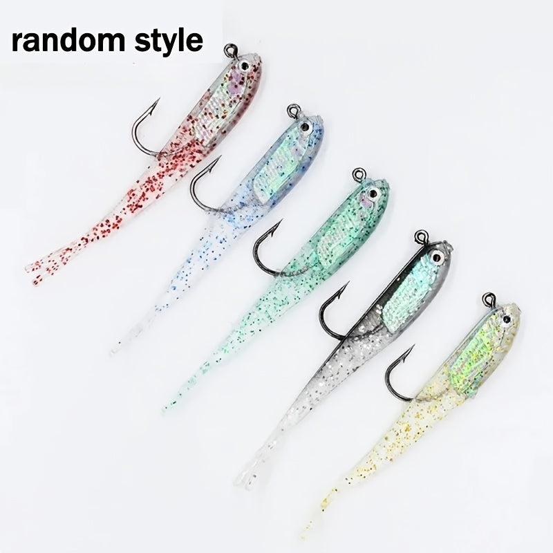 Freshwater Fishing Lures – Saltwater, Freshwater – 30pcs Random Style Soft Fishing Bait Hook Simulated Mixed – Dependable Freshwater & Saltwater Use for US Anglers