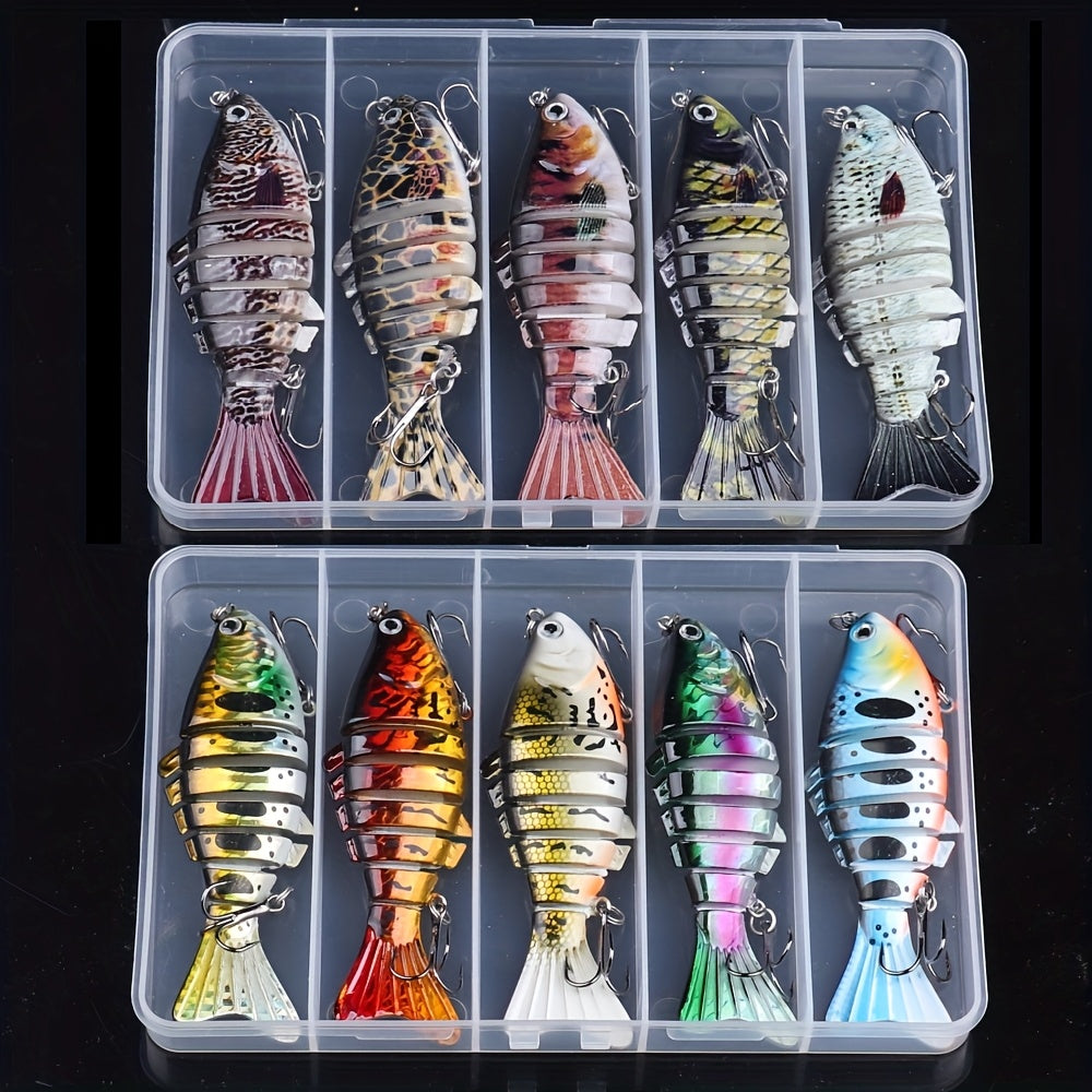 Fishing Tackle Kit – Saltwater, Freshwater, Bass, Trout – Fishing Lures Featuring Multiple Joints Designed Both Freshwater Saltwater – Angler-Focused Outdoor Design for US Anglers
