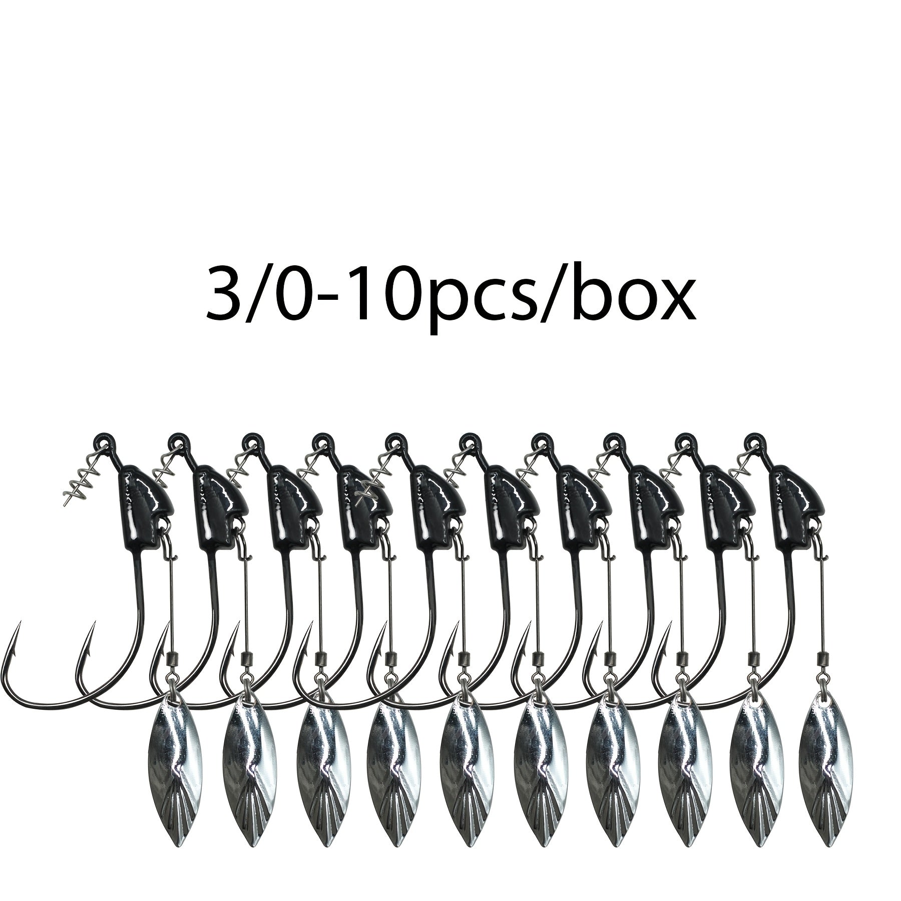 Freshwater Fishing Lures – Saltwater, Freshwater – Dovesun 10pcs Swimbaits Jig Head Underspin Weighted Swimbait Hooks – Versatile Water-Ready Design for US Anglers