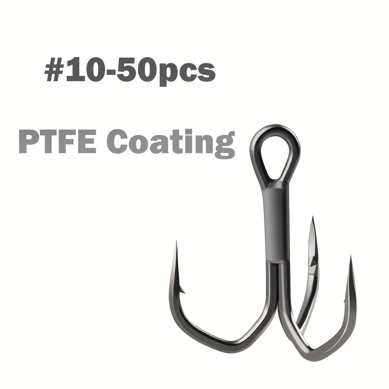 Complete Tackle Kit – Saltwater, Freshwater – Fishing Treble Hooks Times Stronger Featuring Ptfe Coating Professional – Reliable Angler Setup for US Anglers