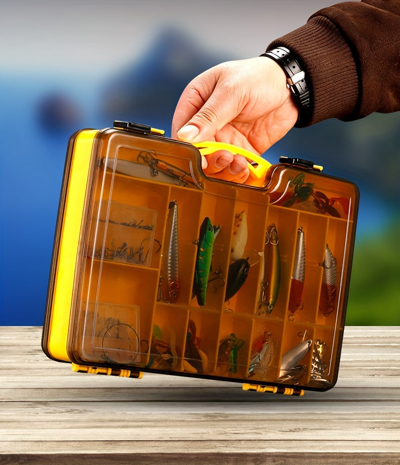 Fishing Tackle Storage – Portable – Multi Functional Portable Fishing Tackle Box Two Sided Storage – Versatile Water-Ready Design for US Anglers