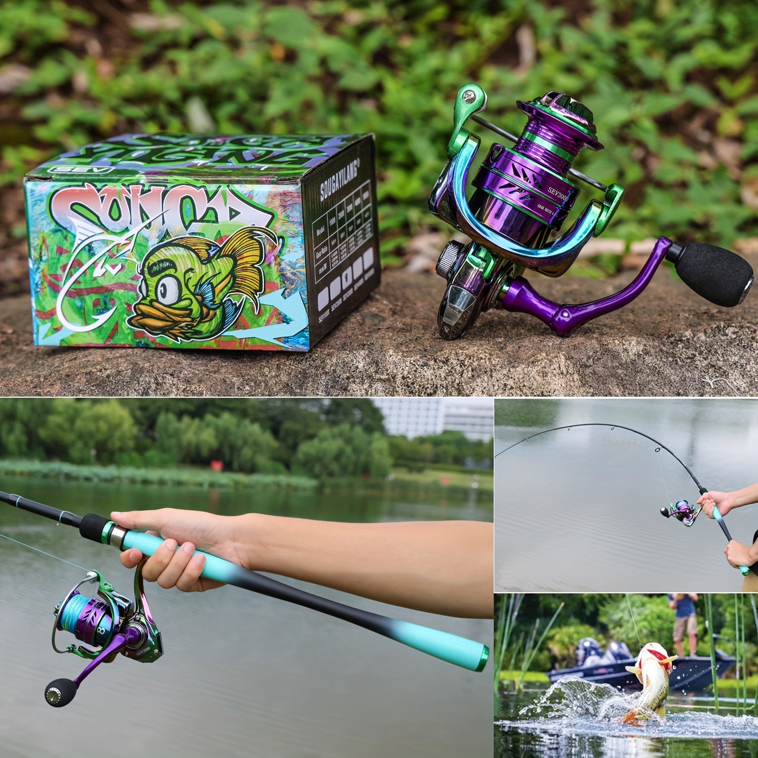 Freshwater Fishing Reel – Saltwater, Freshwater, Lightweight – Sougayilang Stainless Steel Spinning Reel Gear Ratio Fishing Screw – Reliable Angler Setup for US Anglers