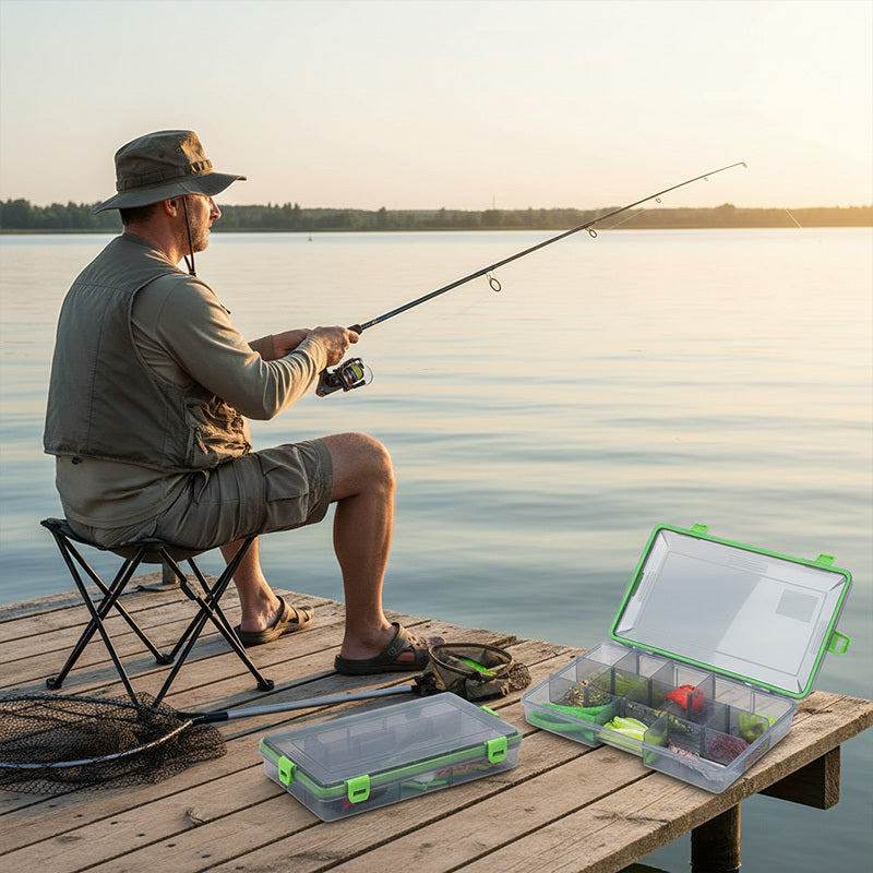 Fishing Rod Storage Bag – Water-Ready – Waterproof Transparent Fishing Tackle Storage Box Additions Organizer Adjustable – Field-Ready Performance for US Anglers