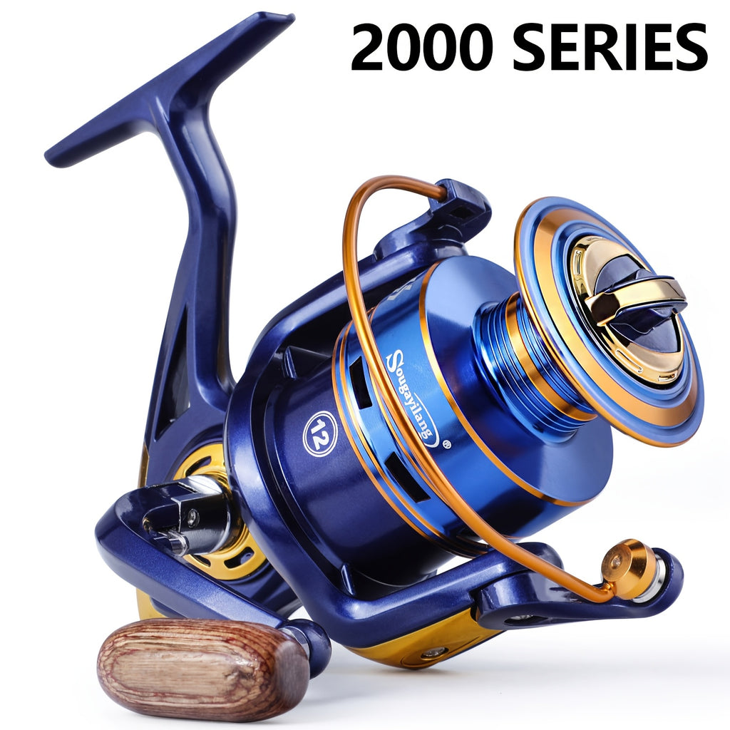Saltwater Fishing Reel – Saltwater, Freshwater – Sougayilang 1pc 1000 7000 Series Spinning Fishing Reel High – Versatile Water-Ready Design for US Anglers