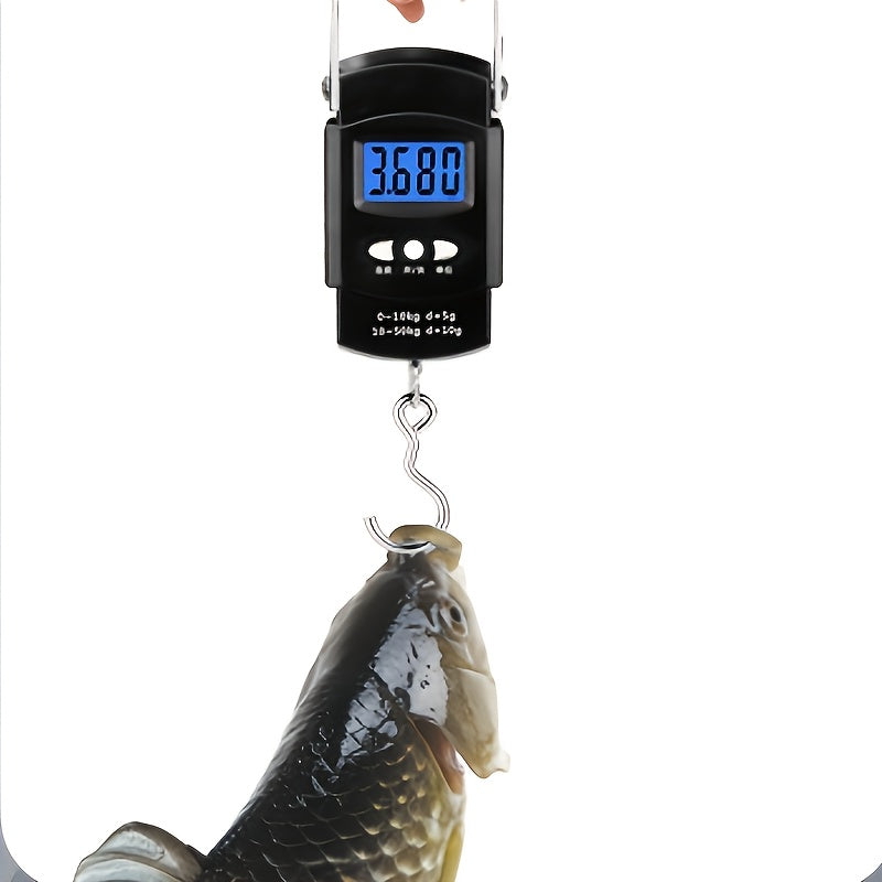 Outdoor Fishing Accessory – Portable – Heavy Duty Digital Handheld Scale 110 Pounds Kilograms Backlit – Dependable Freshwater & Saltwater Use for US Anglers