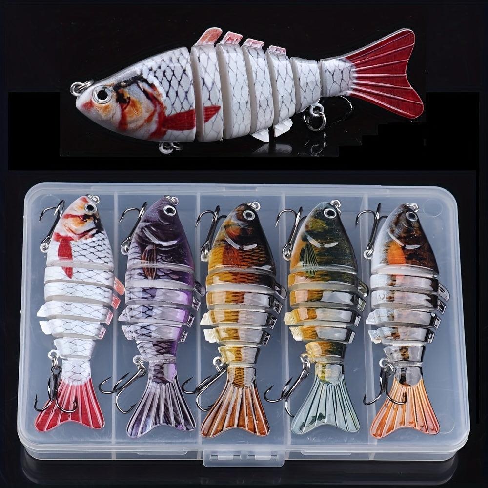 Fishing Tackle Kit – Saltwater, Freshwater, Bass, Trout – Fishing Lures Featuring Multiple Joints Designed Both Freshwater Saltwater – Angler-Focused Outdoor Design for US Anglers