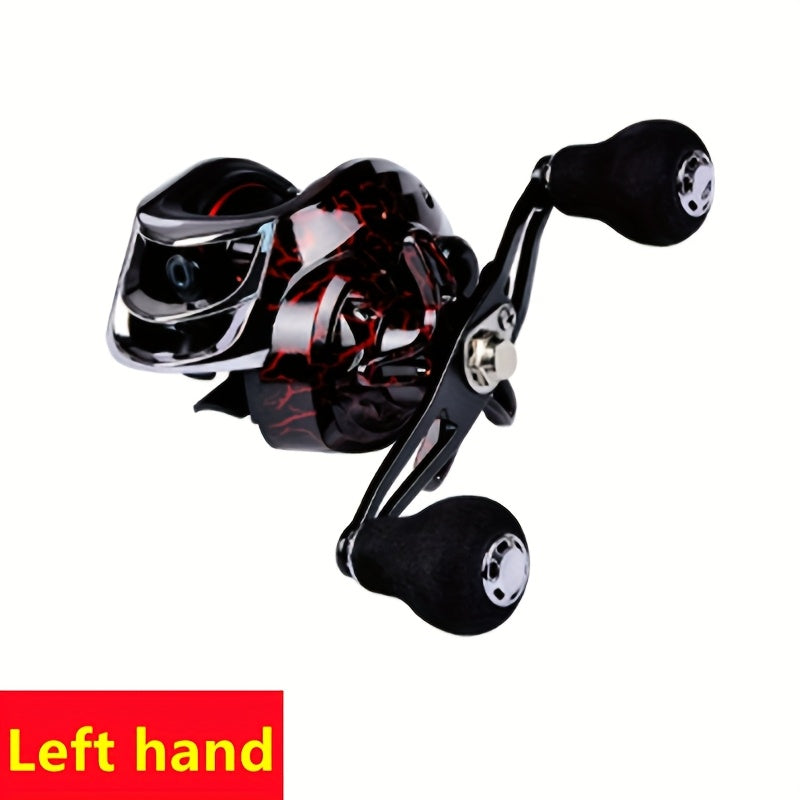 Artificial Fishing Lures – Dependable Freshwater & Saltwater Use – Metal Spool Fishing Reel Black Red High Speed Ratio – Reliable Angler Setup for US Anglers