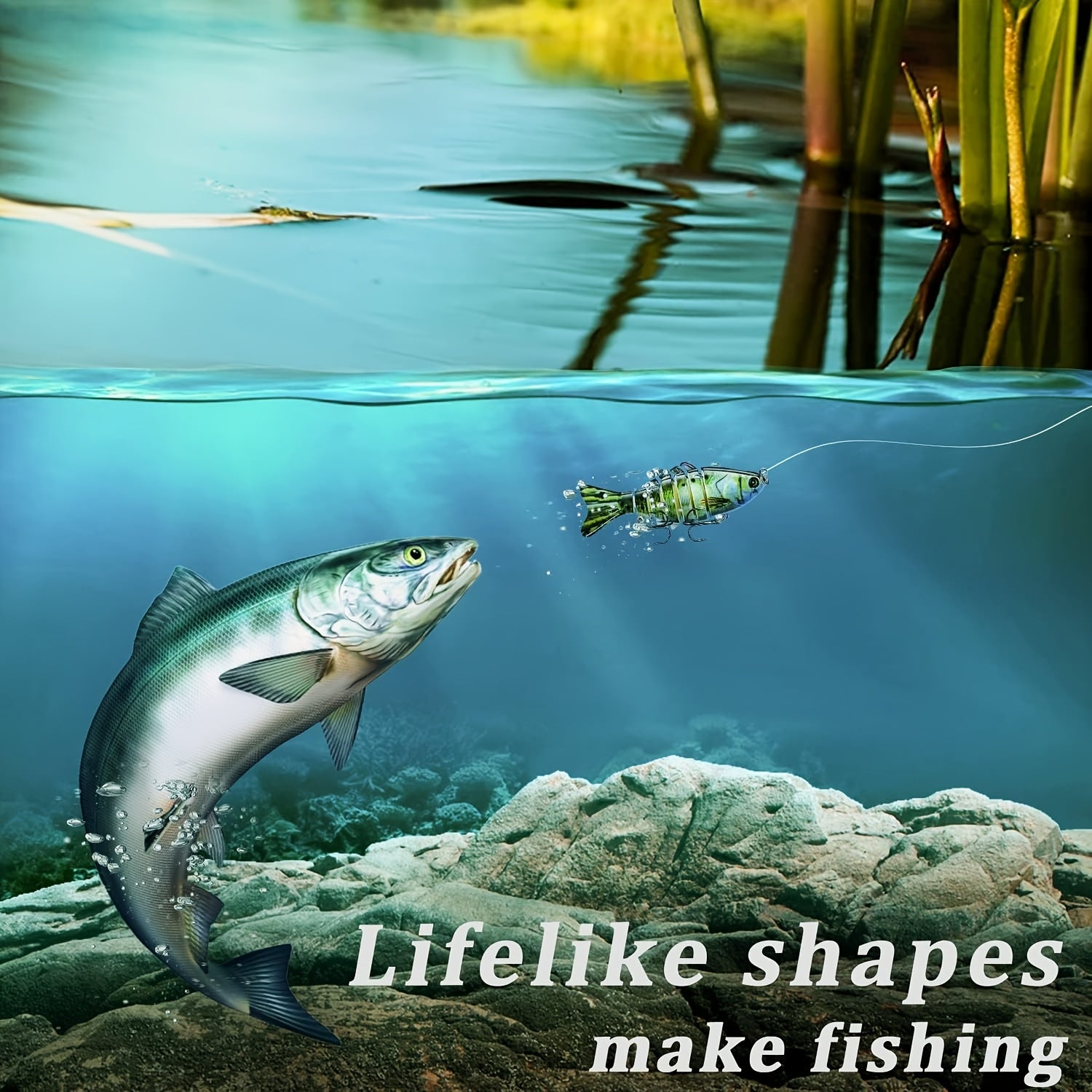 Fishing Tackle Kit – Saltwater, Freshwater, Bass, Trout – Fishing Lures Featuring Multiple Joints Designed Both Freshwater Saltwater – Angler-Focused Outdoor Design for US Anglers