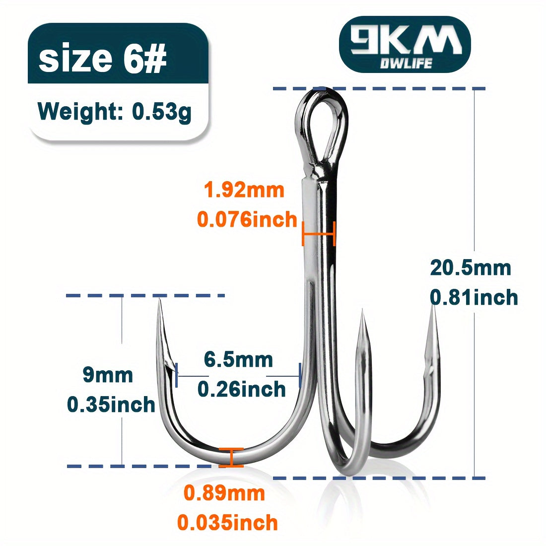 Fishing Trip Essential – Saltwater, Freshwater – 9km 50pcs Fishing Treble Hooks Brabed Sharp Triple Sea – Reliable Angler Setup for US Anglers