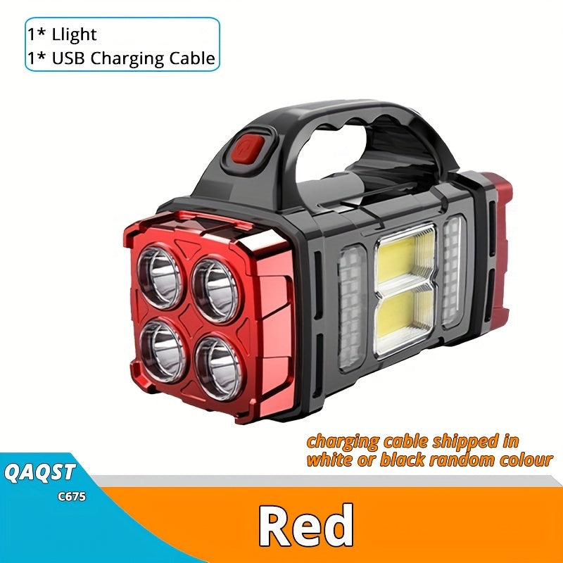 Angler Outdoor Accessory – Water-Ready, Portable, Rechargeable – Solar USB Rechargeable LED Lantern Flashlight 1800mah Nickel Battery – Field-Ready Performance for US Anglers