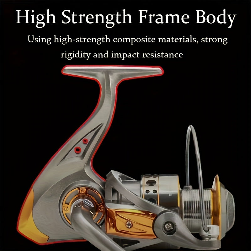 Freshwater Fishing Reel – Saltwater, Freshwater – Ultra Smooth Metal Spinning Reel Gear Ratio Max Drag – Reliable Angler Setup for US Anglers