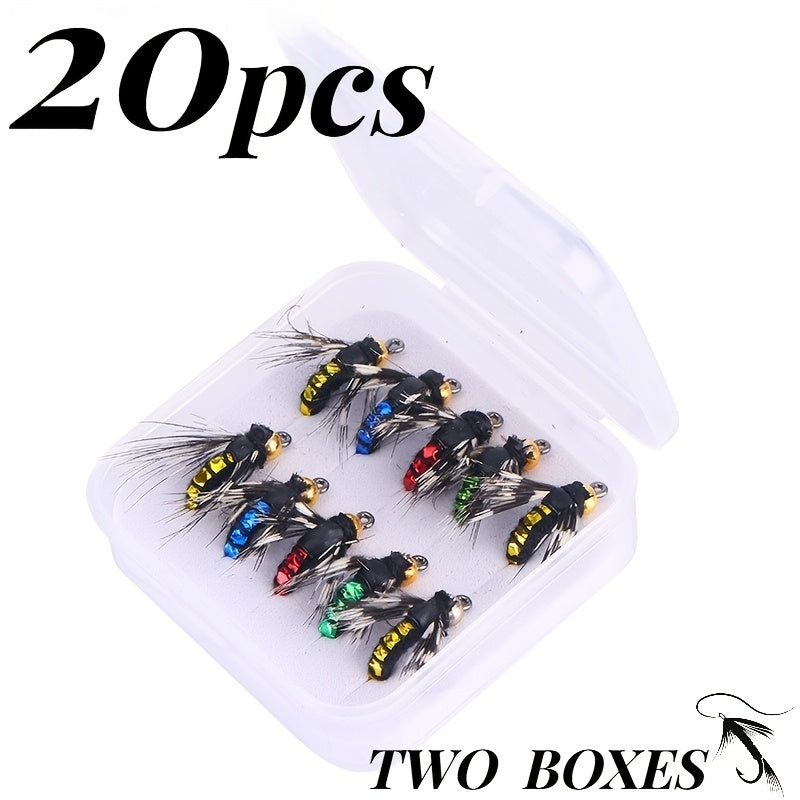 Fishing Trip Essential – Saltwater, Freshwater, Bass – 20pcs Fishing Lures Salmon Bass Carp Saltwater Freshwater Enhances – Compact Tackle Solution for US Anglers