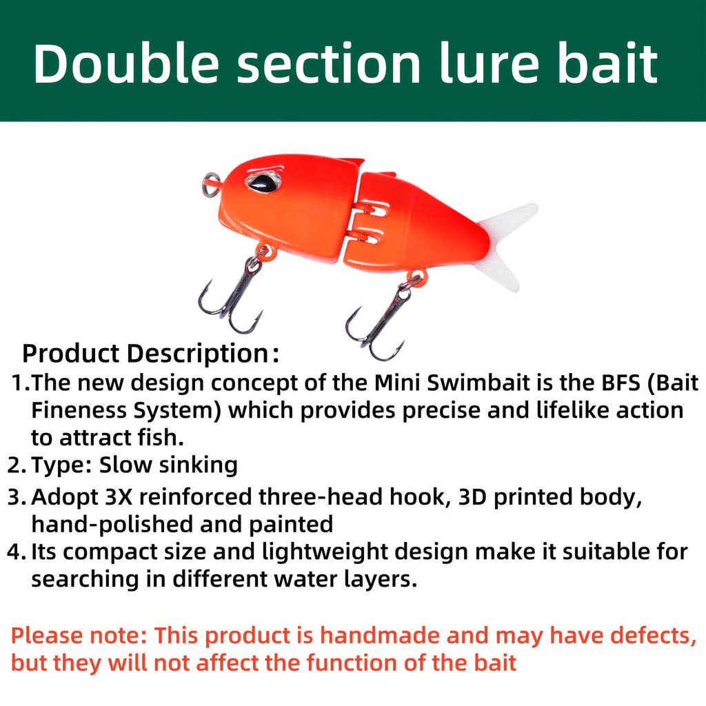Bass Fishing Lures – Saltwater, Freshwater, Lifelike Action, Bass – 1pc Glide Bait 2. 36 6. 5 Multi Jointed Swimbait Fishing – Built for Weekend Anglers for US Anglers