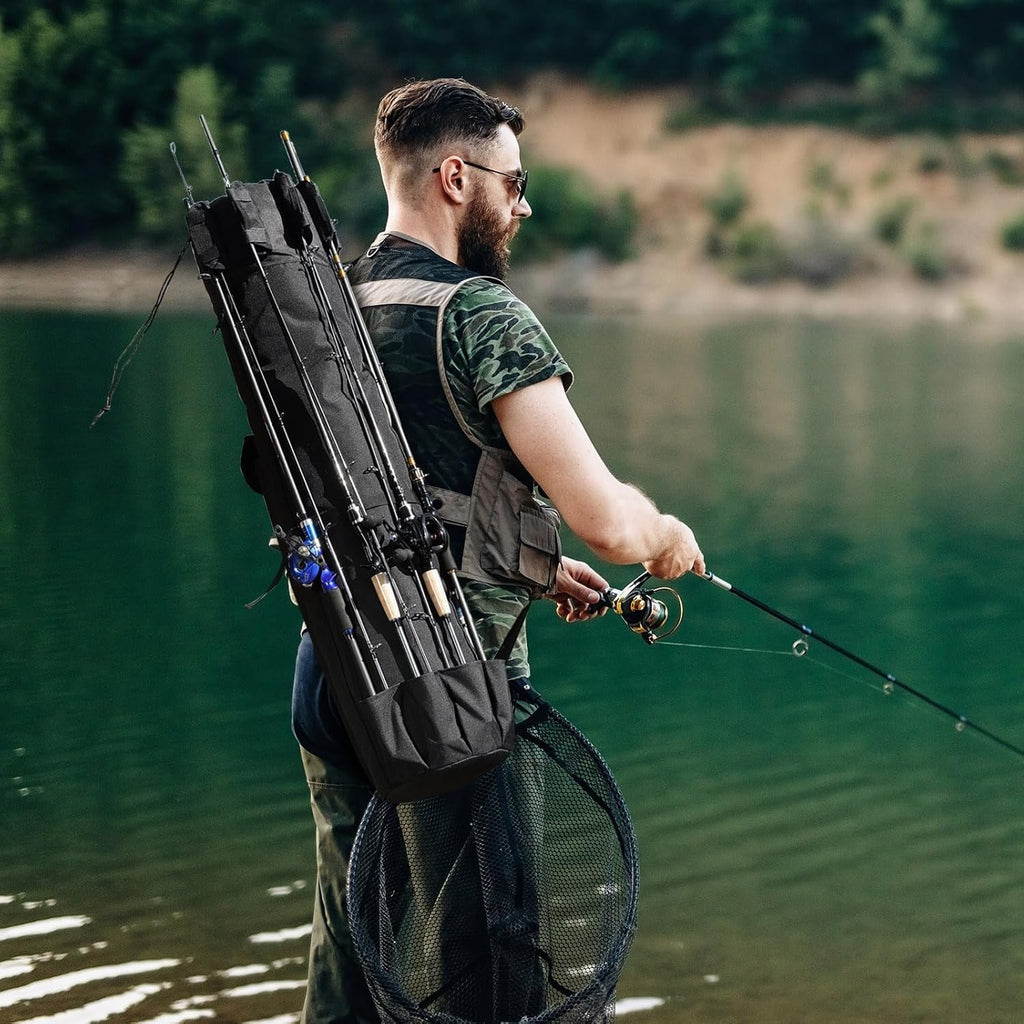 Fishing Tackle Bag – Portable, Large Capacity – Foldable Durable Fishing Bag Large Capacity Portable High Outdoor – Practical Gear for Every Cast for US Anglers