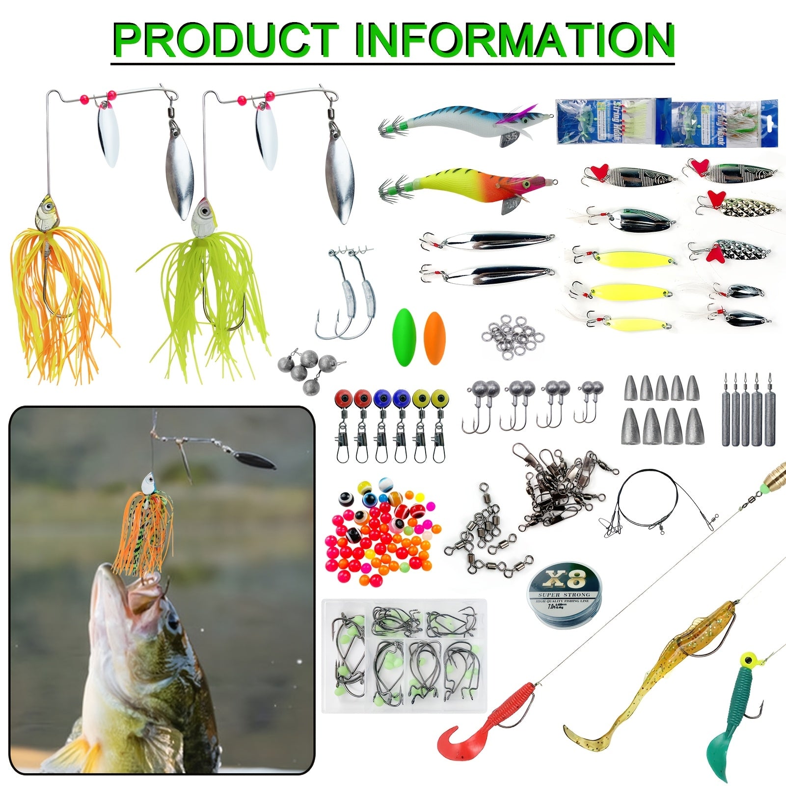 Fishing Gear Backpack – Saltwater, Freshwater – 346pcs Fishing Lures Kit Tackle Box Included Minnow Crankbaits – Compact Tackle Solution for US Anglers
