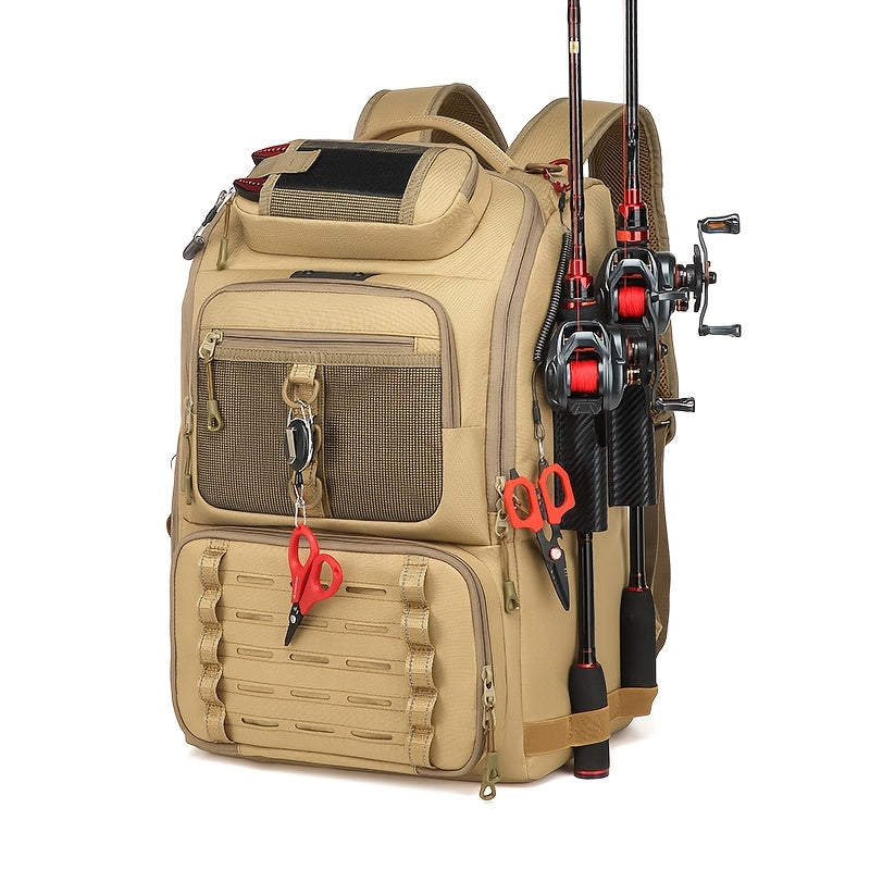 Angler Fishing Rod – Angler-Focused Outdoor Design – Fishing Tackle Backpack Rod Holder Liter Gear Bag Storage – Versatile Water-Ready Design for US Anglers