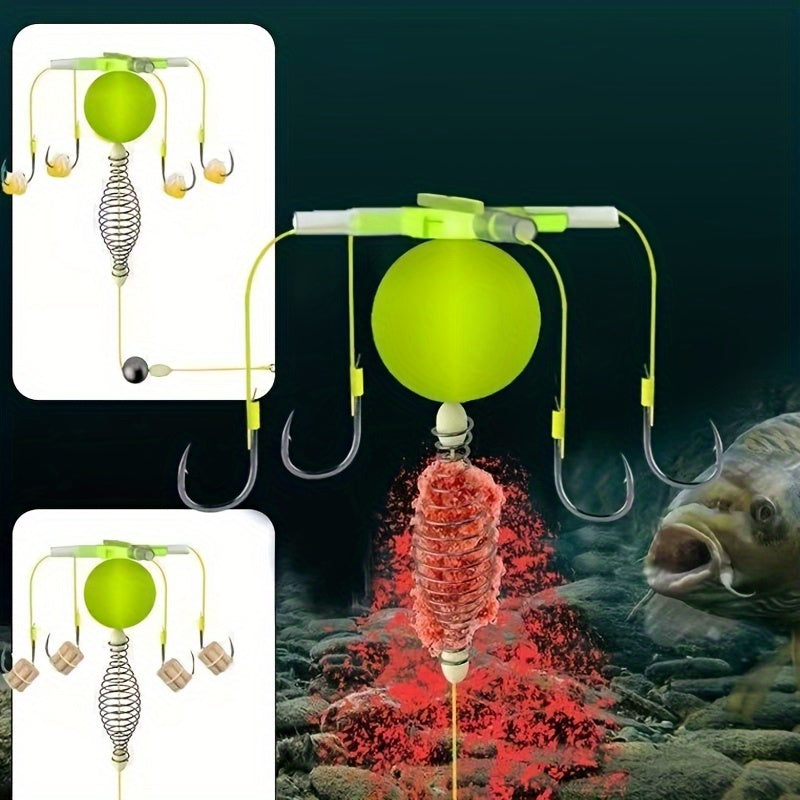 Fishing Rig Accessories – Practical Gear for Every Cast – Explosive Hook Rig Four Fishing Sharp Hooks Resistant Water – Dependable Freshwater & Saltwater Use for US Anglers