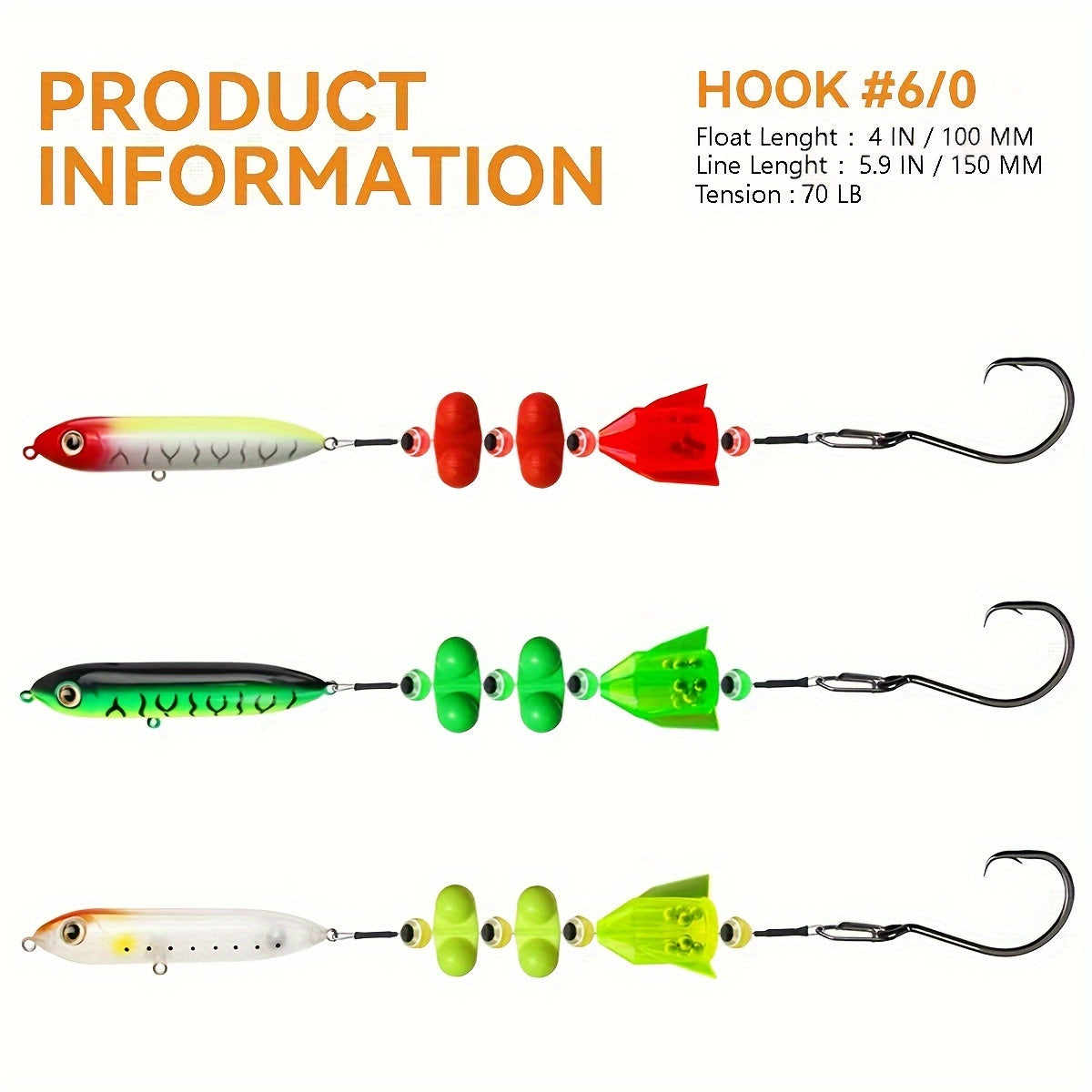 Angler Outdoor Accessory – Compact Tackle Solution – 3pcs Catfish Rig Floats Santee Cooper Dragging Rattler Chunky – Field-Ready Performance for US Anglers