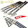 Casting Fishing Rod – Carbon Fiber, Portable – Sougayilang Telescopic Rock Fishing Rod Spinning Carp Feeder Carbon – Reliable Angler Setup for US Anglers
