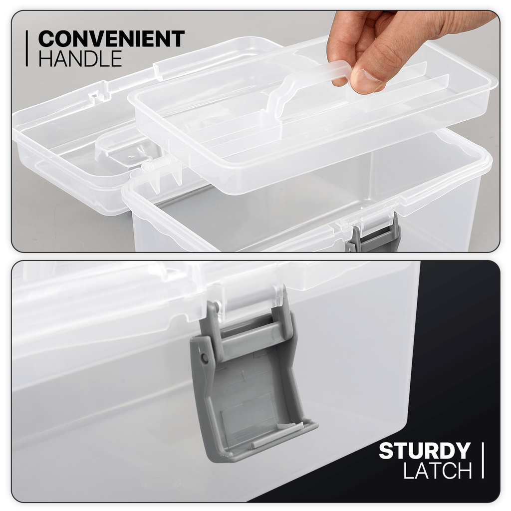 Fishing Rod Storage Bag – Water-Ready, Portable – Monibloom Portable Tackle Boxes Organizer Removable Tray Waterproof Clear – Built for Weekend Anglers for US Anglers