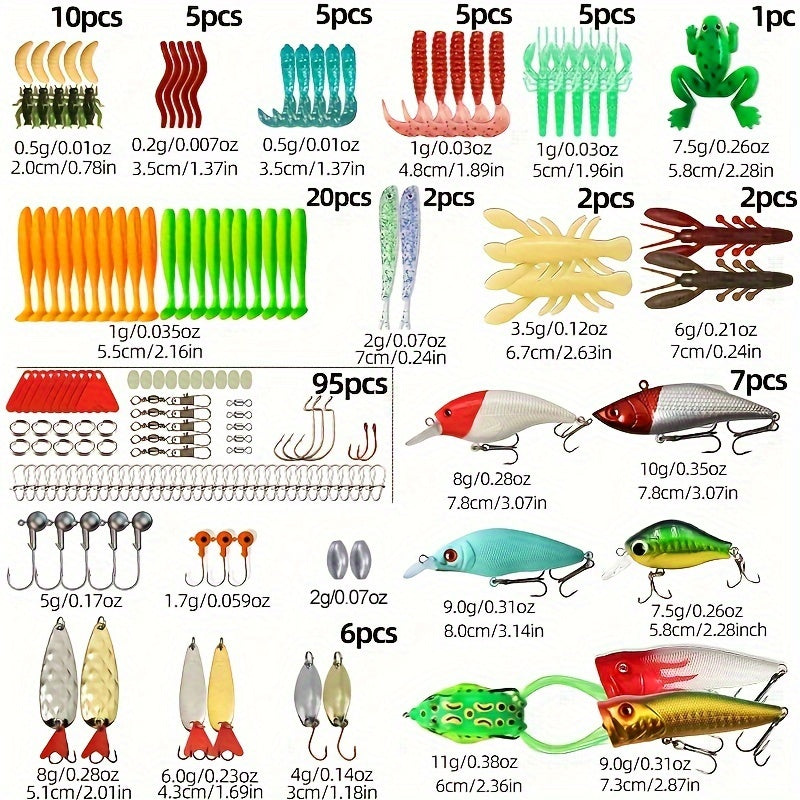 Bass Tackle Kit – Angler-Focused Outdoor Design – 82pcs 93pcs 32pcs 43pcs 165pcs 110pcs 252pcs 361pcs Fishing – Versatile Water-Ready Design for US Anglers