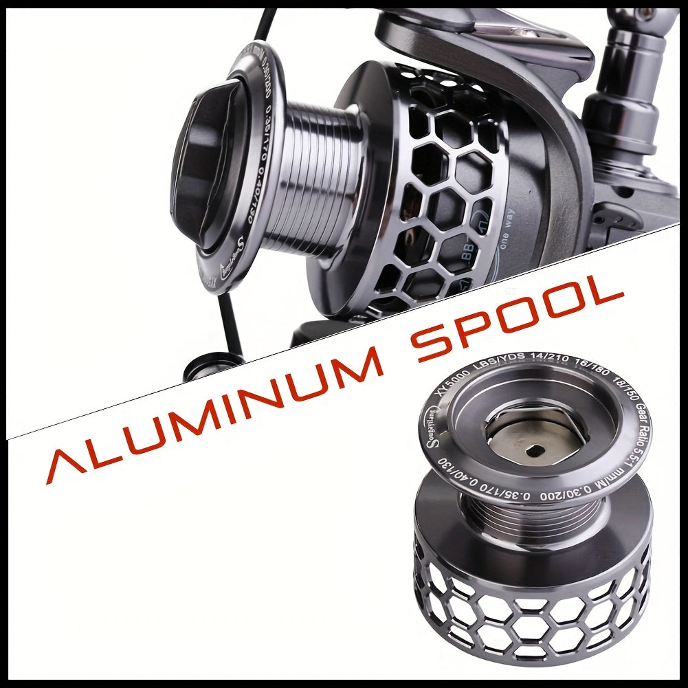 Angler Fishing Reel – Lightweight – Sougayilang Fishing Reel 1bb 5. 5 Lightweight Ultra Aluminum Spinning – Built for Weekend Anglers for US Anglers