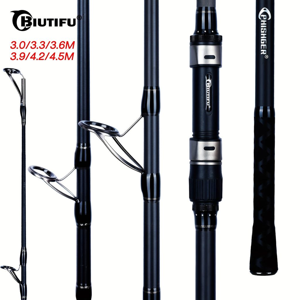 Casting Fishing Rod – Carbon Fiber, Saltwater – Heavy Duty T800 Carbon Fiber Fishing Rod Shore Casting – Compact Tackle Solution for US Anglers