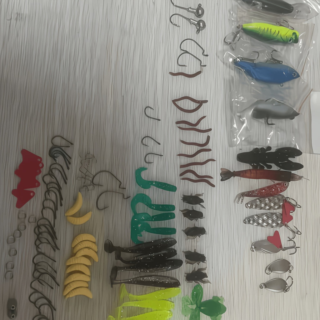 Fishing Tackle Storage – Saltwater, Freshwater, Bass, Trout – 107pcs Fishing Lures Kit Tackle Box Complete Bass Trout – Versatile Water-Ready Design for US Anglers