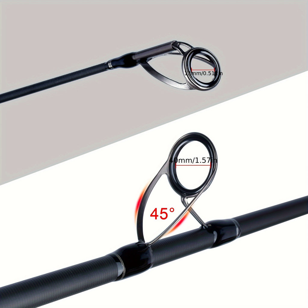 Casting Fishing Rod – Carbon Fiber, Saltwater – Heavy Duty T800 Carbon Fiber Fishing Rod Shore Casting – Compact Tackle Solution for US Anglers