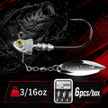 Artificial Fishing Lures – Saltwater, Bass – Pack Underspin Jig Heads 100 Brass Blade Never Rust – Reliable Angler Setup for US Anglers