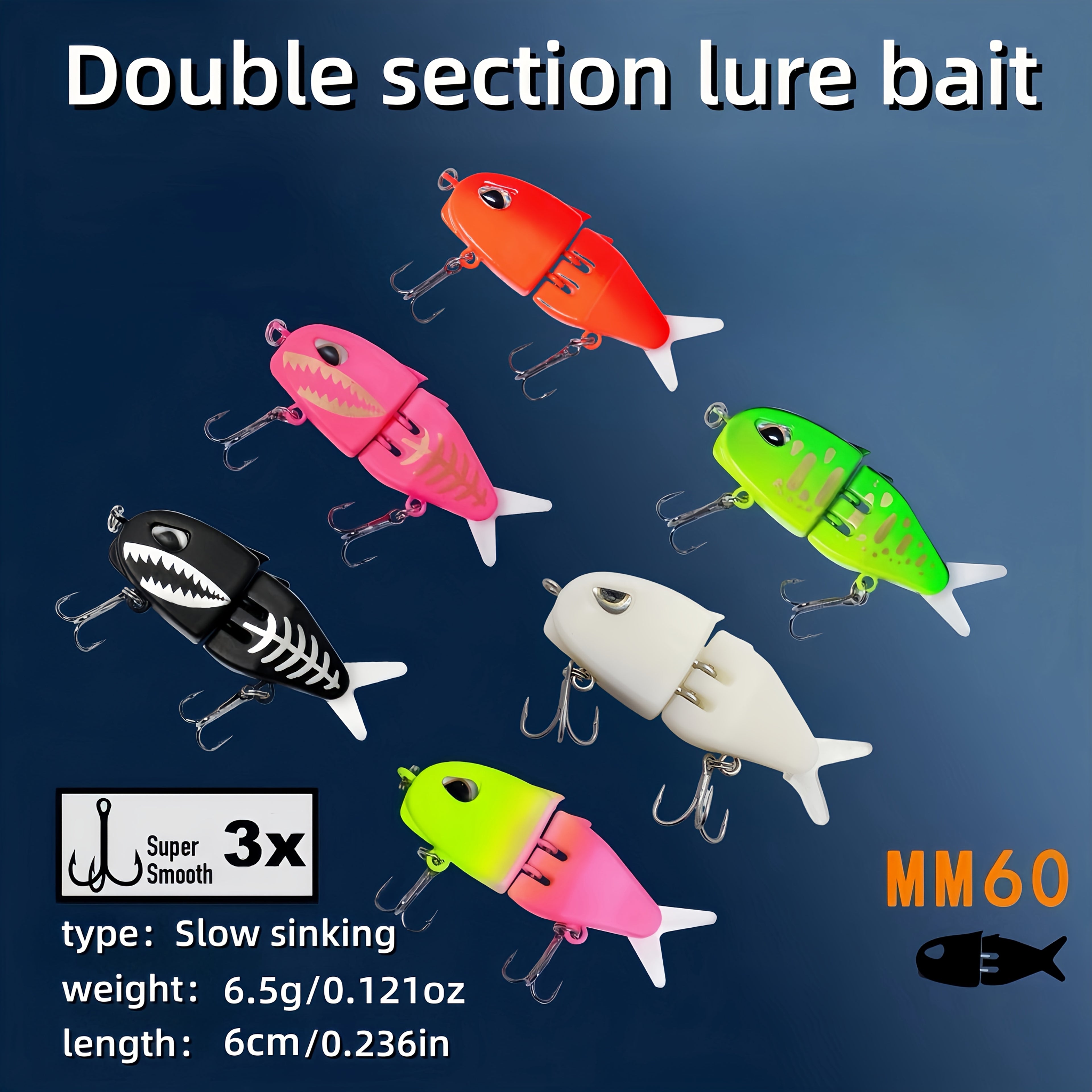 Bass Fishing Lures – Saltwater, Freshwater, Lifelike Action, Bass – 1pc Glide Bait 2. 36 6. 5 Multi Jointed Swimbait Fishing – Built for Weekend Anglers for US Anglers
