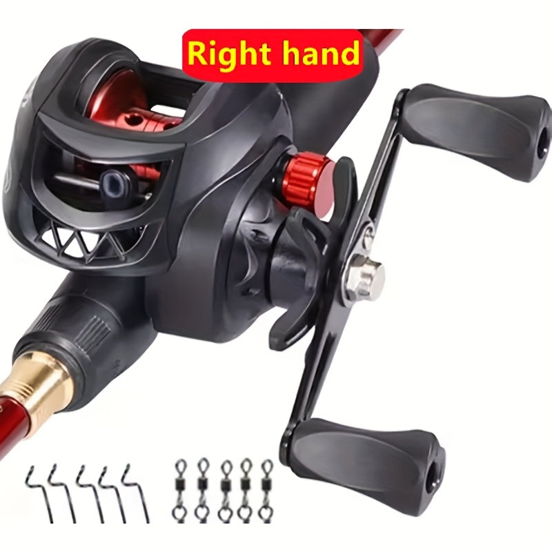 Artificial Fishing Lures – Dependable Freshwater & Saltwater Use – Metal Spool Fishing Reel Black Red High Speed Ratio – Reliable Angler Setup for US Anglers