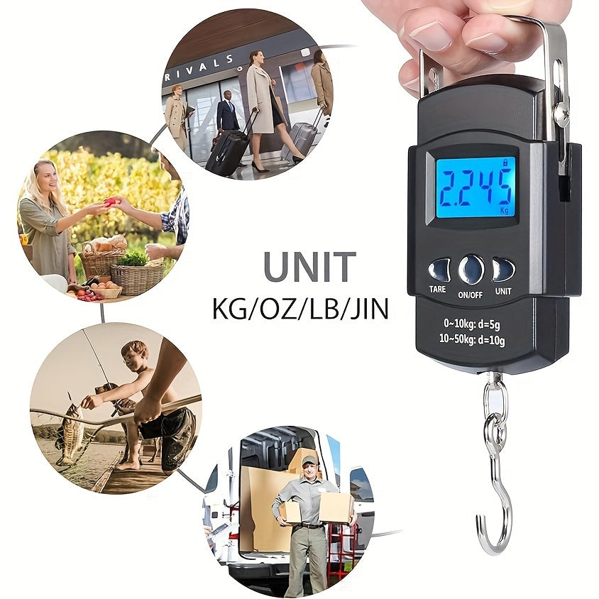 Fishing Tackle Bag – Portable – Electronic Portable Hand Scale Mini Luggage Ruler Fishing Bag – Practical Gear for Every Cast for US Anglers
