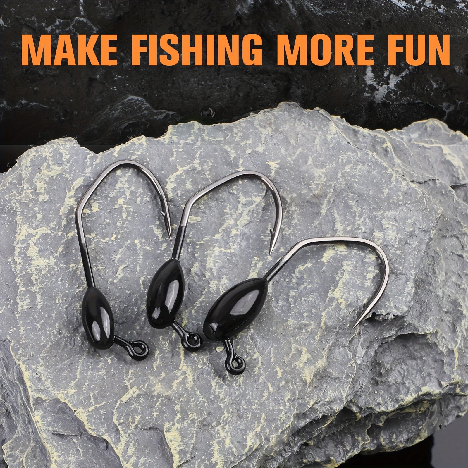Bass Tackle Kit – Saltwater, Freshwater, Bass, Trout – Tube Jig Heads 15pcs Baits Fishing Jigs Strong Bass – Versatile Water-Ready Design for US Anglers